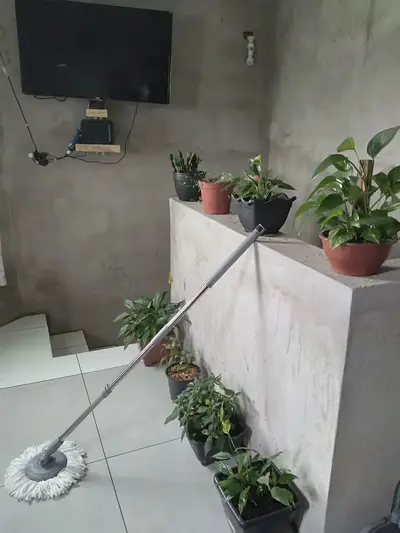 foto de Mop Profissional Inox 16l Com 2 Refis De Microfibra Glinter