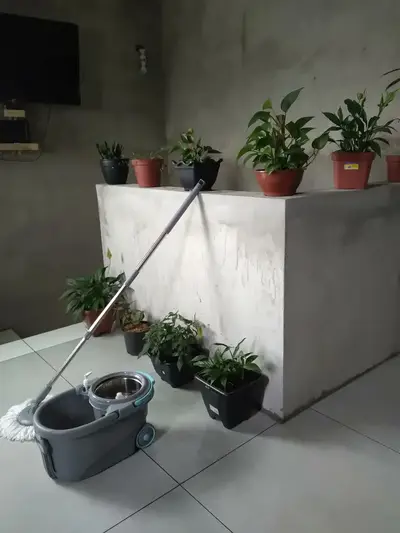 foto de Mop Profissional Inox 16l Com 2 Refis De Microfibra Glinter