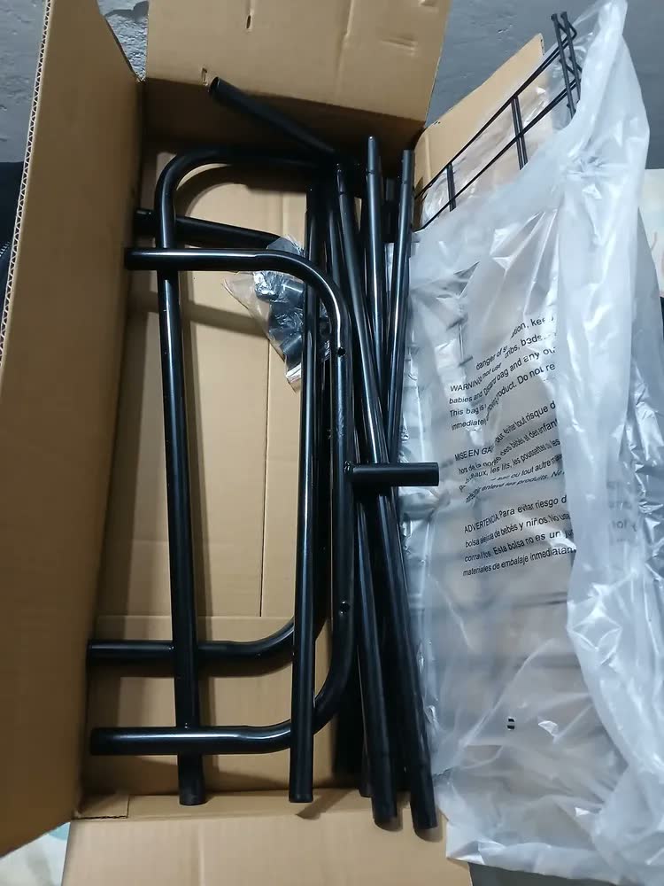 foto de Cabideiro Arara De Roupas De Chão Com Sapateira Inclusa Moderno Loja Quarto Organizador Em Aço Suporta 50kg Preto