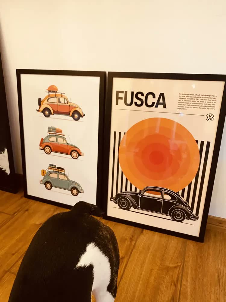 foto de Quadro Grande Moldura A2 60x40 Poster C/vidro Primeira Linha Armação Avelã