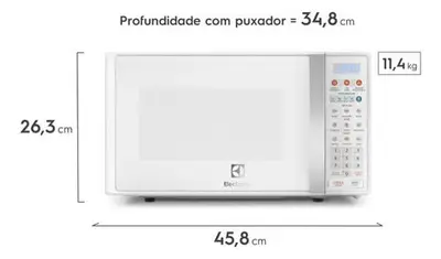 foto de Micro-ondas Electrolux 20l Branco MTO30