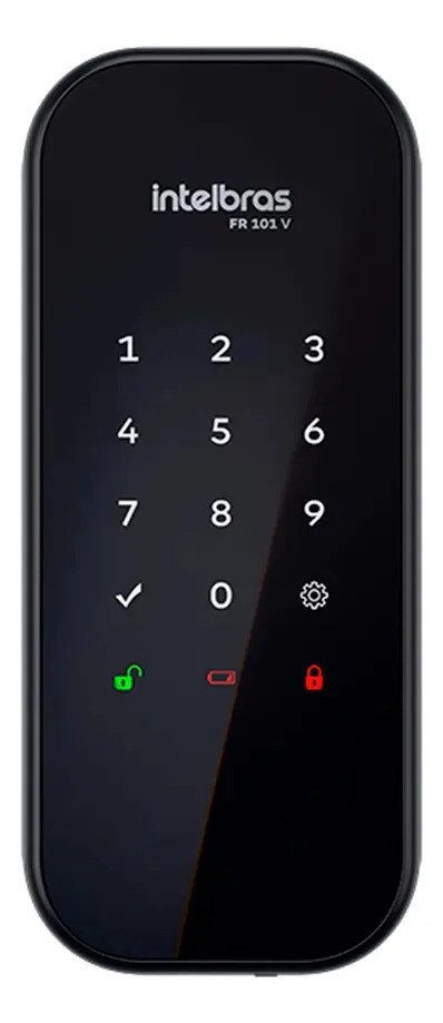 Fechadura Digital De Sobrepor Fr 101 V Preta Intelbras
