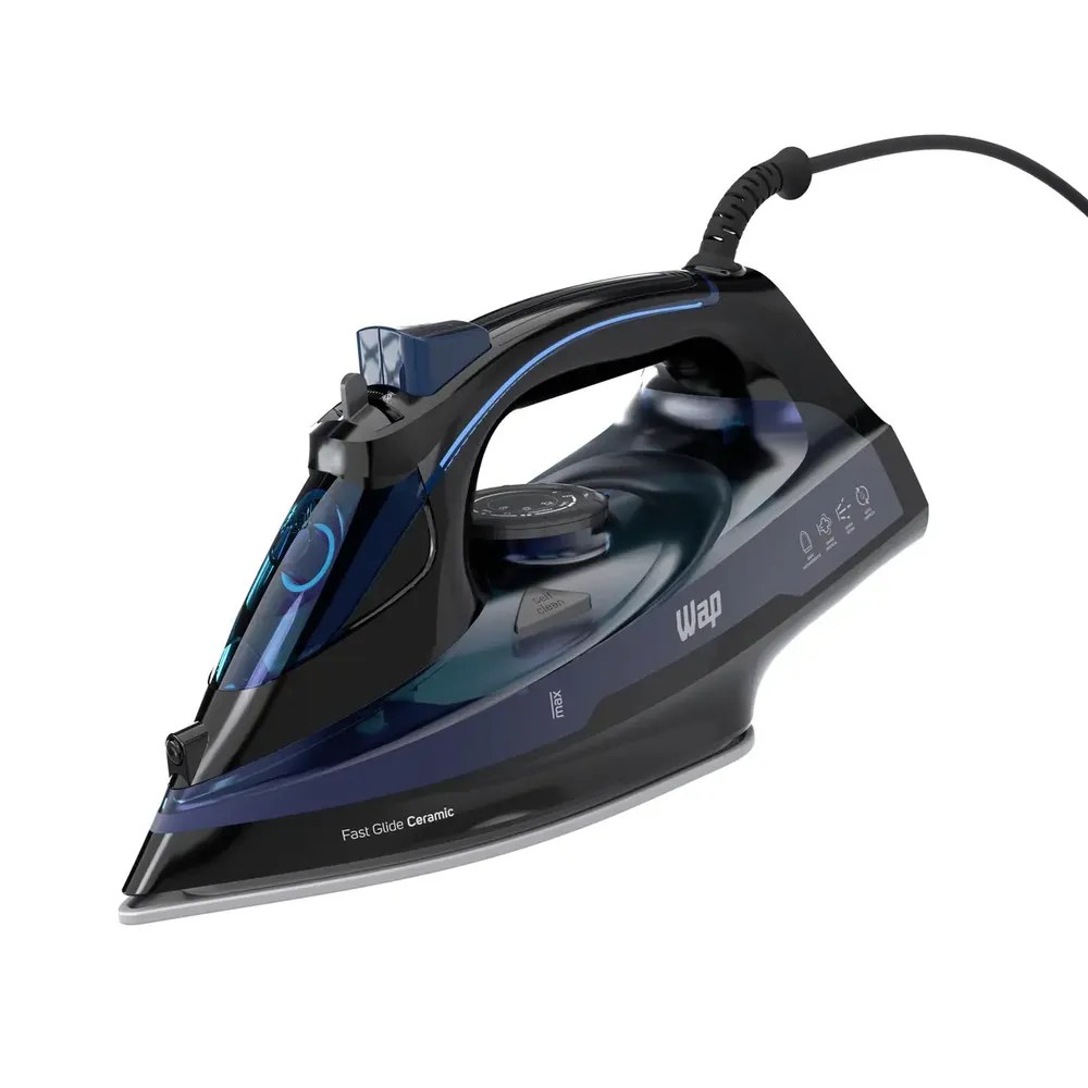 Ferro de Passar WAP FAST PASS WFP02 À Vapor e À Seco Aquece em 15 Segundos Vapor Vertical Base Fast Glide Ceramic 127V