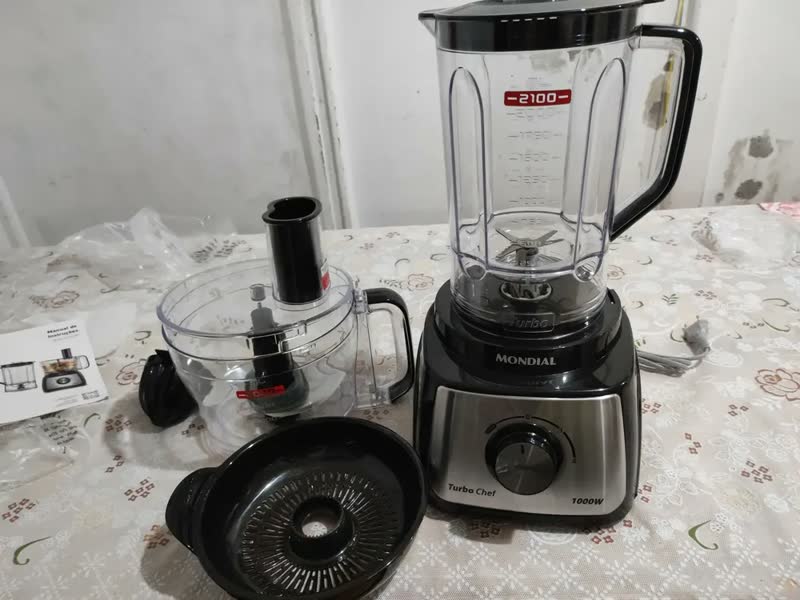 foto de Multiprocessador Turbo Chef 3 em 1 Mondial Preto 1000W MPN-02-BE