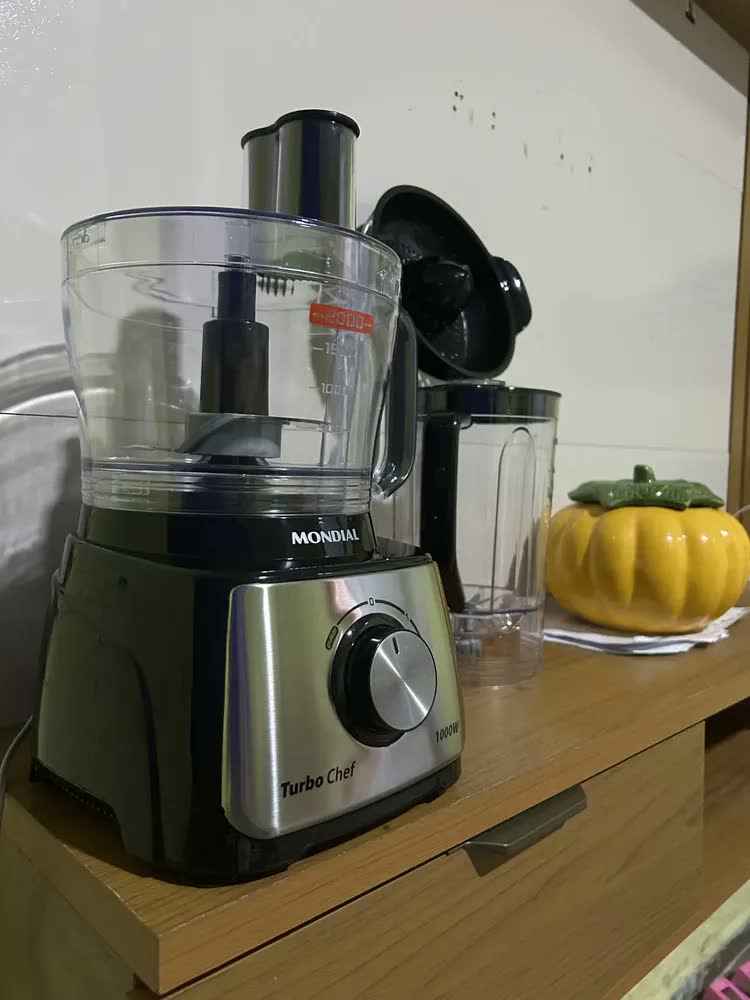 foto de Multiprocessador Turbo Chef 3 em 1 Mondial Preto 1000W MPN-02-BE