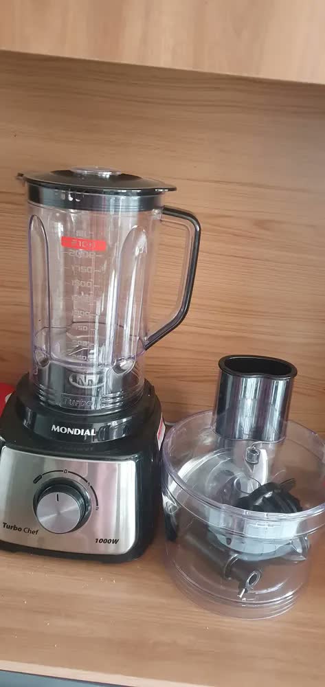 foto de Multiprocessador Turbo Chef 3 em 1 Mondial Preto 1000W MPN-02-BE