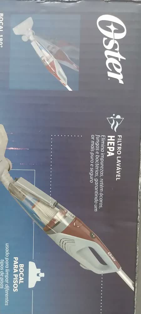 foto de Aspirador De Pó Vertical Oster, 2 Em 1, Oasp610-127 Cinza