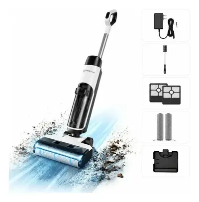 foto de Aspirador De Pó Vertical e Sem Fio Redroad W15 Seco Úmido Aspirador Vertical Passapano 200W 910ml Branco