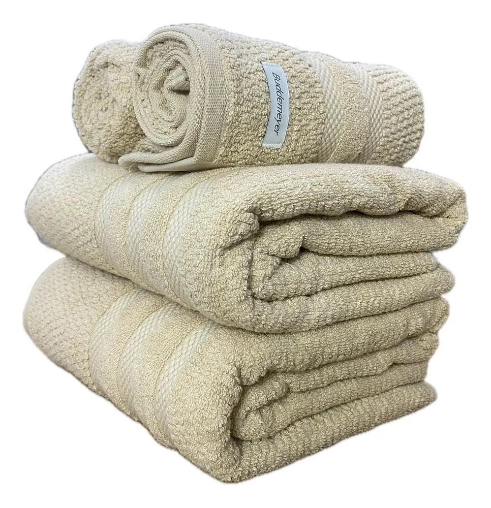 Jogo Toalha Banhão Buddemeyer Vanilla Extra Soft Algodão 4pç Cor Bege