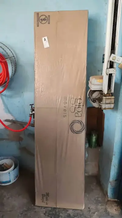 foto de Rack Para Tv 55 Polegadas Bancada Off-white/nature Ripado