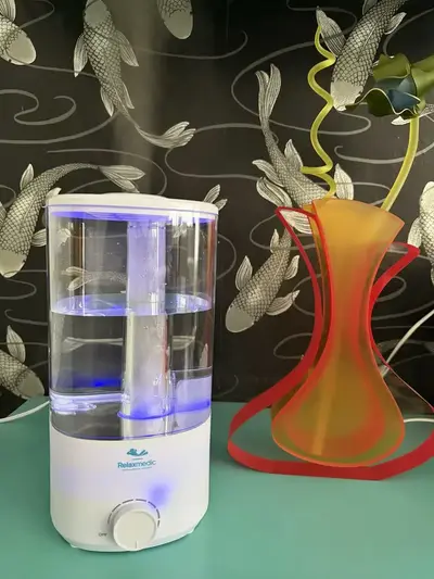 foto de Umidificador Ayro 3l Com Névoa Contínua Relaxmedic Branco