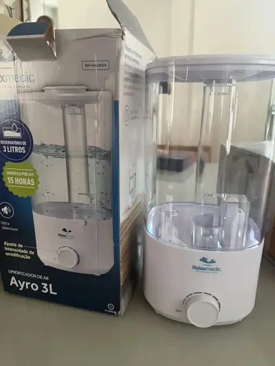 foto de Umidificador Ayro 3l Com Névoa Contínua Relaxmedic Branco