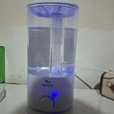 foto de Umidificador Ayro 3l Com Névoa Contínua Relaxmedic Branco