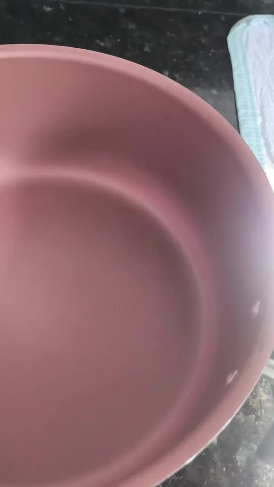 foto de Jogo De Panelas Antiaderente 10 Peças Teflon Cores Cor Preto E Rose
