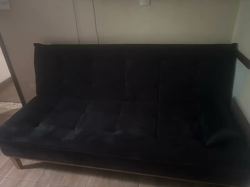 foto de Sofa Cama 1 80 Preto Megmobilia Confort Divino Retrátil Moderno Reclinavel Moderno Confortavel Direto Da Fabrica