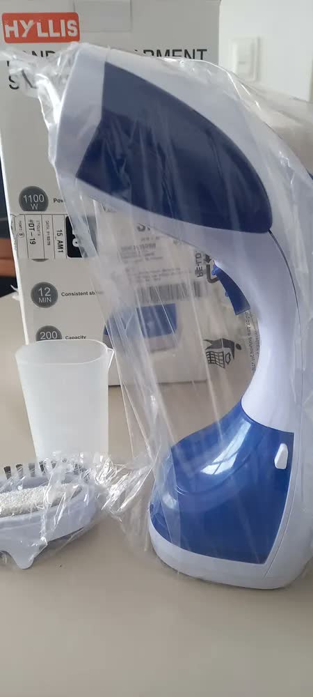 foto de Vaporizador De Roupas Portátil Passadeira A Vapor Vertical Higienizador Limpeza Ferro Passar Tira Pelos Cuphead