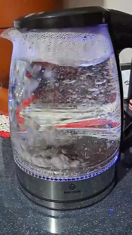 foto de Chaleira Elétrica De Vidro Jarra 2l 1000w Desligamento Automático 110v