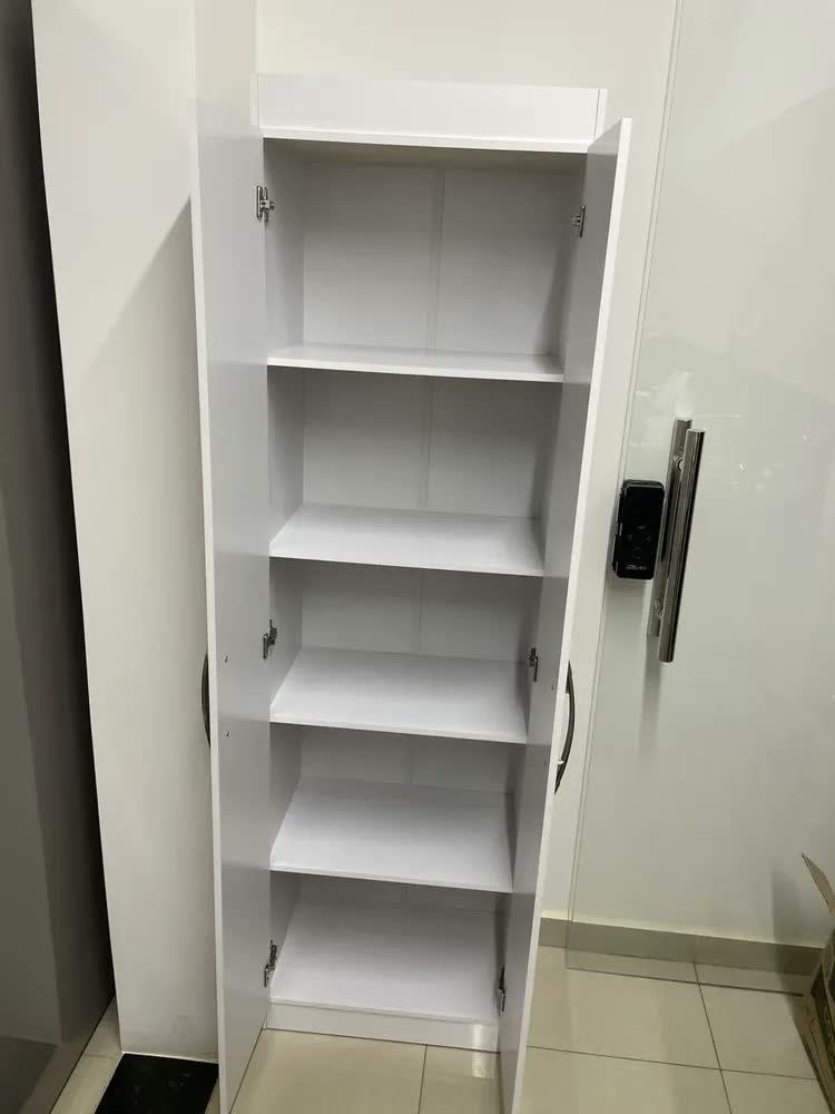 foto de Sapateira Organizador Calcados Objetos 5 Prateleiras Armário Cinza