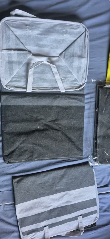 foto de Kit 2 Cesto De Roupa Suja Grande Dobrável Para Banheiro 72l