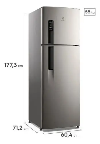foto de Geladeira Electrolux Frost Free 380l Autosense Inverter Duplex Inox Look (if41s)