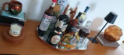 foto de Espelho Orgânico 60x40 Decorativo Moldura Couro Moderno Sala Quarto Banheiro