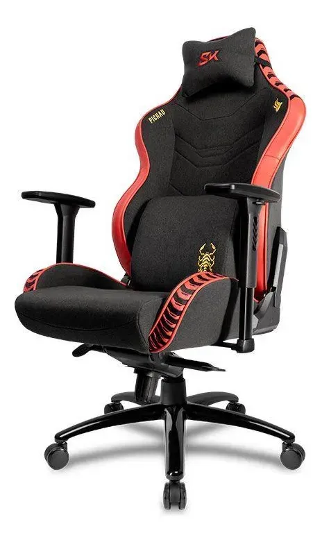 Cadeira Gamer Pichau Omega S Skorpion, Preto E Vermelho