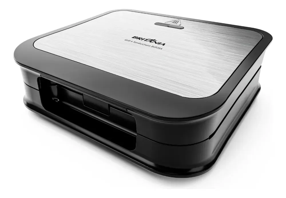 foto de Grill e Sanduicheira Britânia 2 em 1 Redstone 850W BGR35A