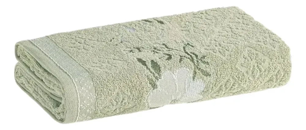 Toalha De Banho Karsten Yuna 100% Algodão Softmax Macia Cor Verde