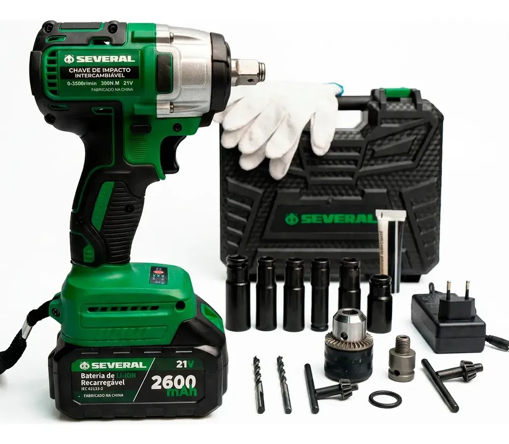 Chave De Impacto Parafusadeira Furadeira Several Importados Verde