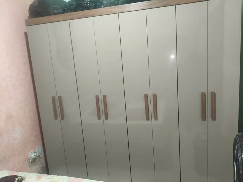 foto de Guarda Roupas Casal Grande 8 Portas Com Gavetas Sampa Marrom Amadeirado