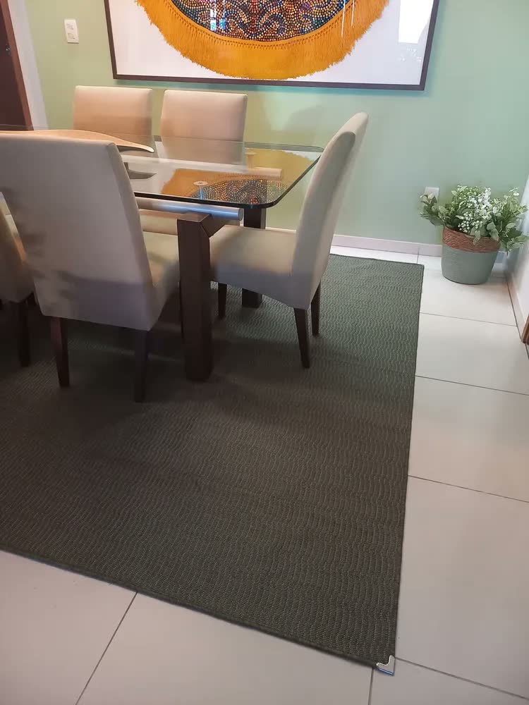 foto de Tapete Sisal Sala 2x3 Grande Quarto Sala Apartamento Comprimento 3 M Cor Palazzo Clean Largura 2 M