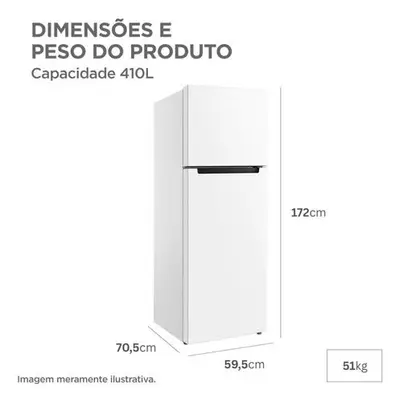 foto de Geladeira Cycle Defrost Duplex Rt554 410l Inverter Br Branco