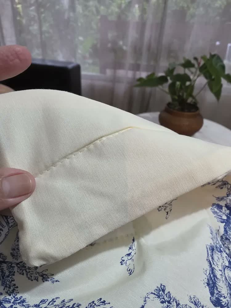 foto de Edredom Porcelana Queen Size 3 Peças Algodão Percal 180 Fios Azul Porcelana