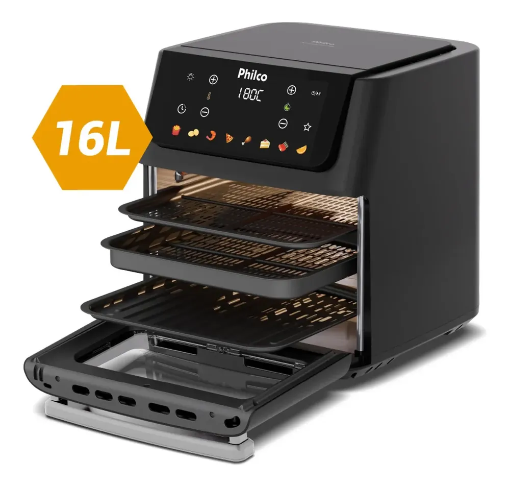 Fritadeira Air Fryer Philco 16 Litros Paf16c Preto