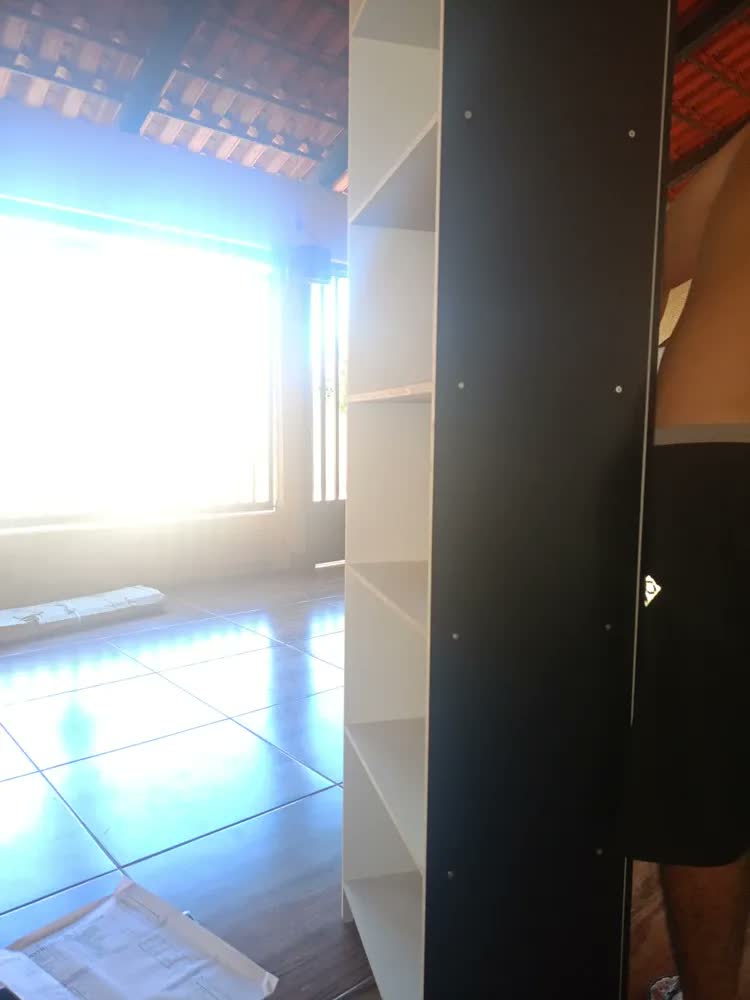 foto de Sapateira Multiuso Organizador Livreiro Pequena 3prateleiras Cor Preto