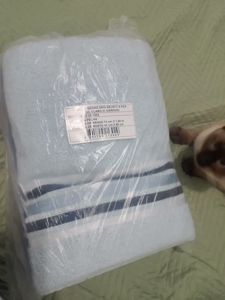 foto de Jogo Toalha Banho Rosto 4pçs Spin Camesa Algodão 500g