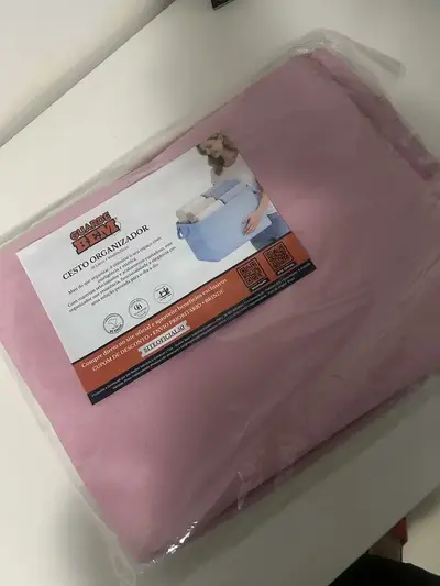 foto de Cesto De Roupa Suja Saco De Brinquedos Caixa Organizador Dobrável Guarde Roupa Guarde Bem Cinza