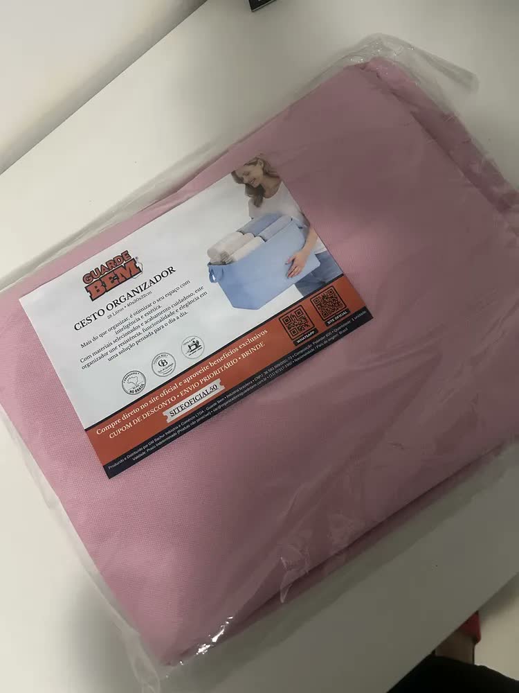 foto de Cesto De Roupa Suja Saco De Brinquedos Caixa Organizador Dobrável Guarde Roupa Guarde Bem Cinza