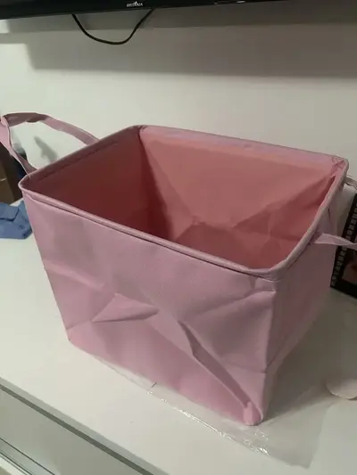 foto de Cesto De Roupa Suja Saco De Brinquedos Caixa Organizador Dobrável Guarde Roupa Guarde Bem Cinza