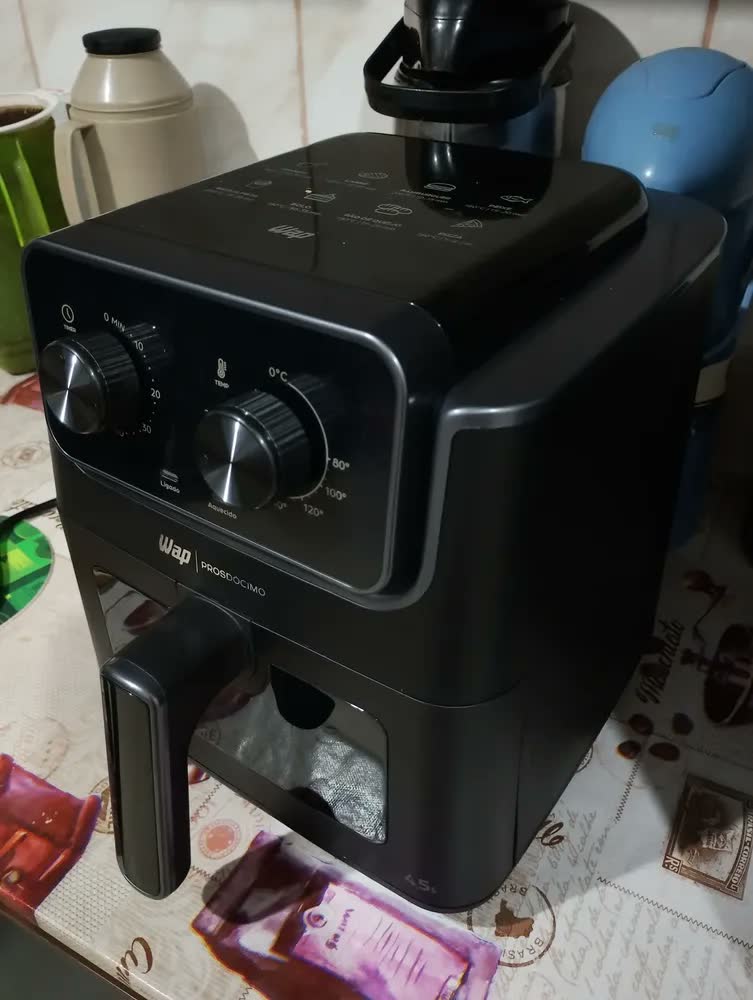 foto de Airfryer Wap Prosdócimo Af01 4,5 Litros Visor E Luz Interna