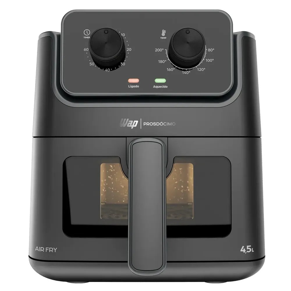 Airfryer Wap Prosdócimo Af01 4,5 Litros Visor E Luz Interna