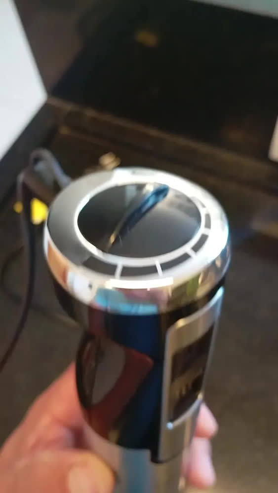 foto de Mixer De Mão Inox 1000w Elétrico 2 Velocidades Profissional Cinza Liquidificador de Mão Vertical Portátil Triturador de Alimentos para Sopa Vitamina Papinha Molho Shake Batedor Mão Livre Cozinha