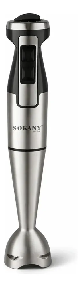 foto de Mixer De Mão Inox 1000w Elétrico 2 Velocidades Profissional Cinza Liquidificador de Mão Vertical Portátil Triturador de Alimentos para Sopa Vitamina Papinha Molho Shake Batedor Mão Livre Cozinha