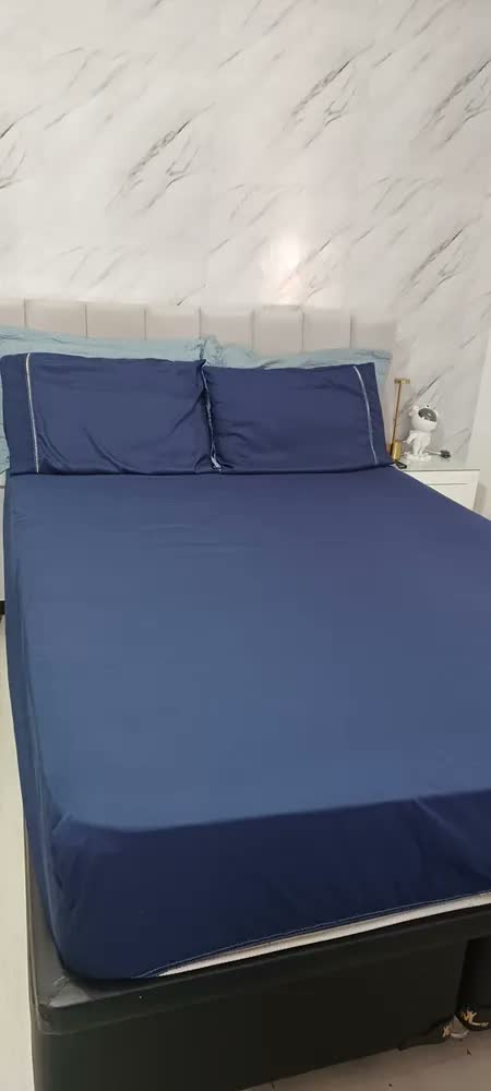 foto de Jogo De Lençol Queen Micropercal 400 Fios Sofisticado 3pç Terracota Liso