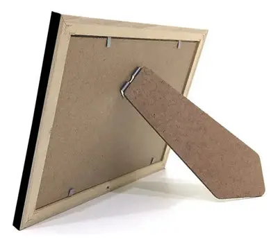 foto de Kit 4 Porta Retrato 15x21 Moldura Laqueada Fosco Vidro Comum Cor Branco
