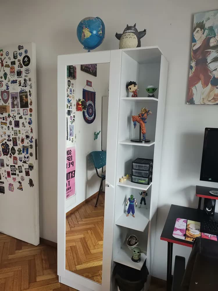 foto de Sapateira Henn Prateleira Organizadora 1 Porta Com Espelho Duetto Design Moderno Prateleiras Externas/Internas Cor Cinamomo