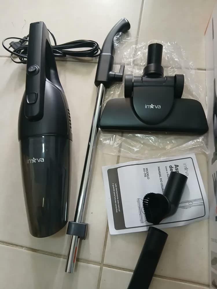 foto de Aspirador de Pó 3 Em 1 Inova KV-79 De 400W,13000PA Capacidade De 700ml, Modelo Plus De Alta Velocidade. Versátil (vertical e manual), Equipado Com Filtro HEPA E Tecnologia Ciclônica De Alta Eficiência