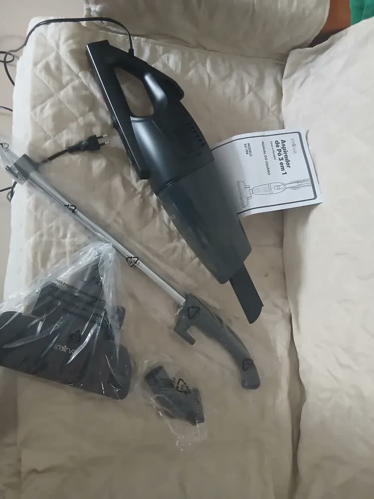 foto de Aspirador de Pó 3 Em 1 Inova KV-79 De 400W,13000PA Capacidade De 700ml, Modelo Plus De Alta Velocidade. Versátil (vertical e manual), Equipado Com Filtro HEPA E Tecnologia Ciclônica De Alta Eficiência