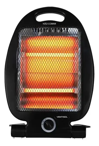 foto de Aquecedor Elétrico Quartzo Doméstico 800w Ventisol Preto