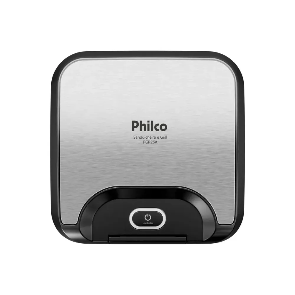 Sanduicheira E Grill Philco 2 Em 1 Inox 800w Pgr26a Preto